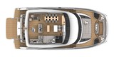 L-shape seating on flybridge